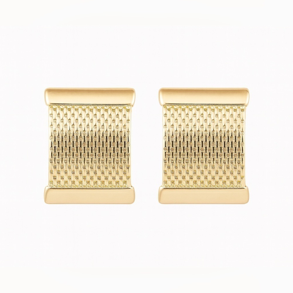 Gold Mesh Earrings
